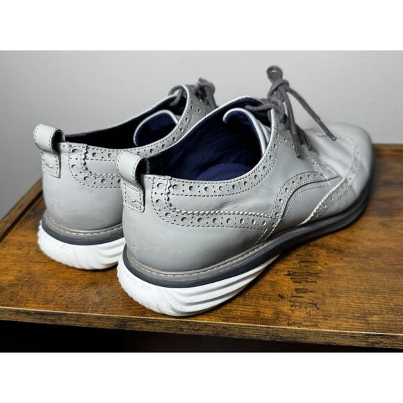 Cole Haan Men's GRANDEVOLUTON Shortwing WHT C26319 Oxford Gray/Magnt/OPT Sz 9.5 - Picture 4 of 10